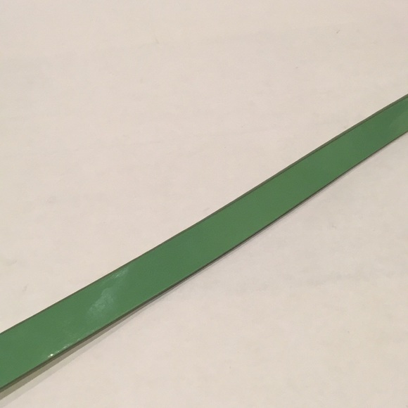 Fossil Mint Green Patent Leather Slim Belt Minimalist Career Size Medium - Picture 7 of 15